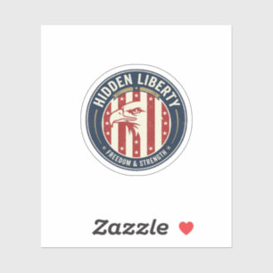 Hidden Liberty Patriotic Patriotic Optical Illusio