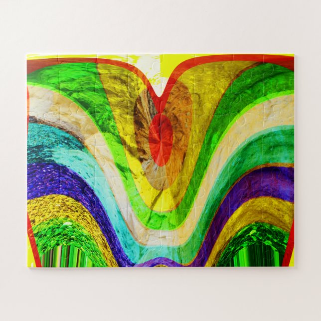 Hidden love gem art jigsaw puzzle (Horizontal)