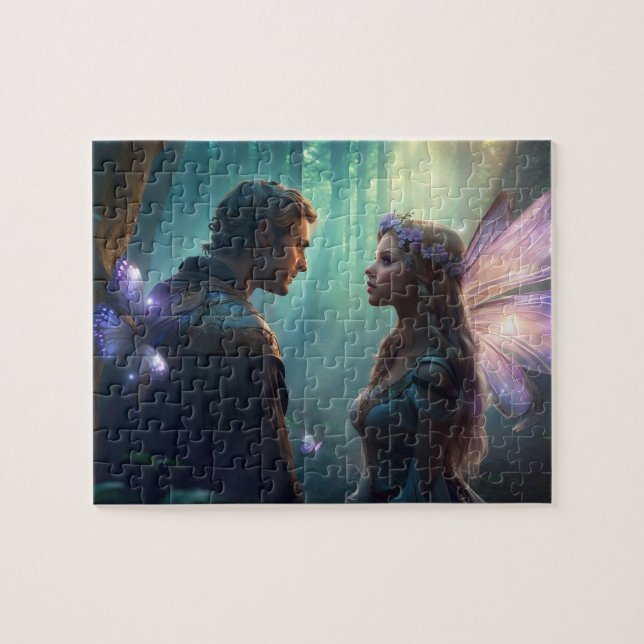 Hidden Lovers of the Forest Grove Jigsaw Puzzle (Horizontal)