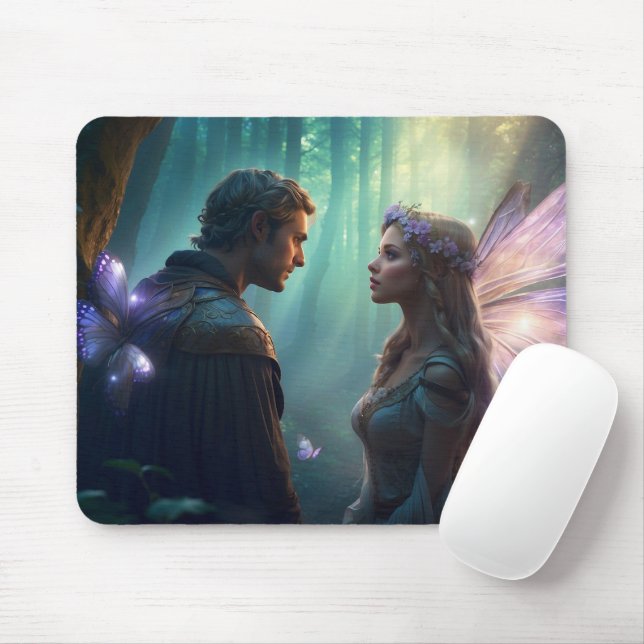 Hidden Lovers of the Forest Grove Mouse Mat (With Mouse)