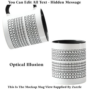 Hidden Message Coffee King 115B Funny Novelty Mug