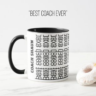 Hidden Message Custom Best Coach Ever Mug