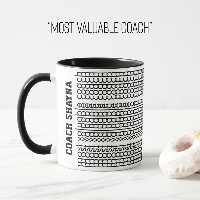 Hidden Message Custom Name Most Valuable Coach Mug (Creator Uploaded)