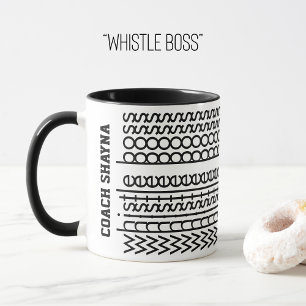 Hidden Message Custom Name Whistle Boss Mug