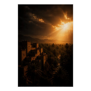 Hidden Oasis Fortress Poster