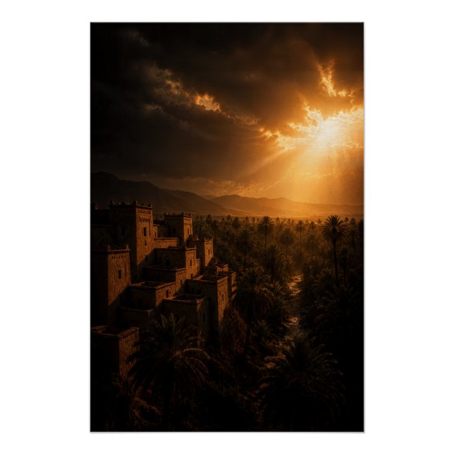 Hidden Oasis Fortress Poster (Front)