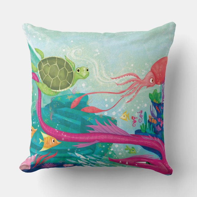 Hidden Ocean Treasures Cushion (Front)