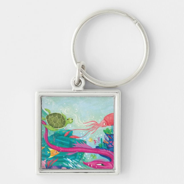 Hidden Ocean Treasures Key Ring (Front)