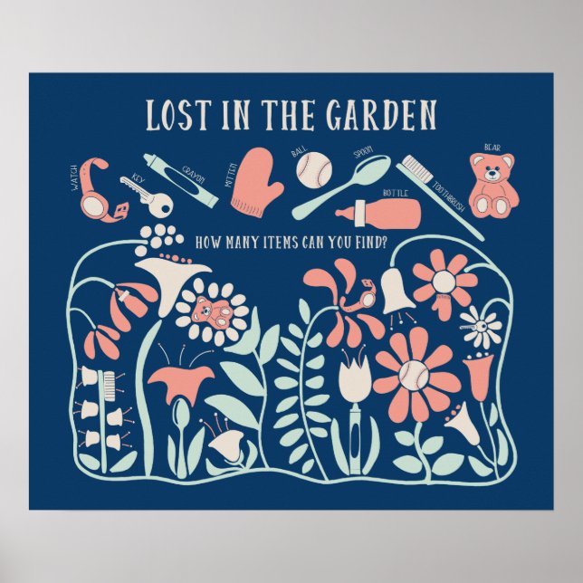 Hidden Picture Seek and Find Nursery Decor (Front)