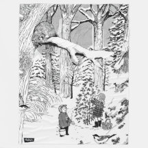 Hidden Pictures Children in the Snow Blanket