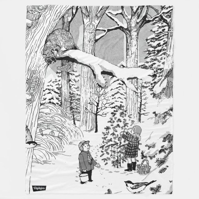 Hidden Pictures Children in the Snow Blanket (Front)