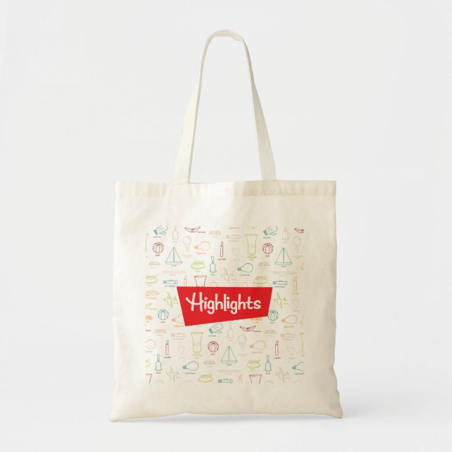 Hidden Pictures with Logo Tote (Front)