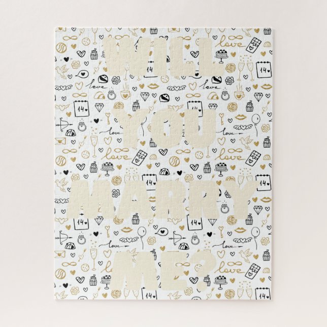 Hidden Proposal Engagement Jigsaw Puzzle (Vertical)