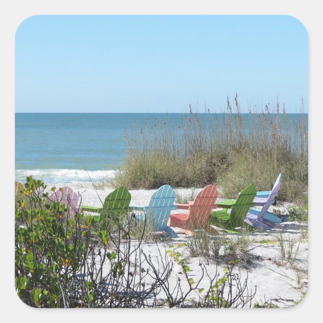 Hidden Rainbow Square Sticker (Front)