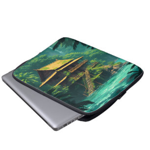Hidden Rumah in the Rainforest Laptop Sleeve