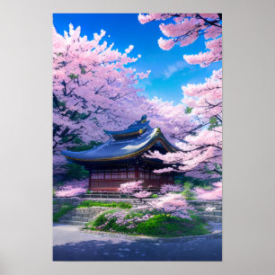 Hidden Sanctuary, Cherry Blossom Shrine Poster