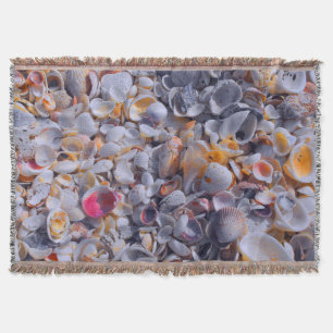 Hidden Sea Shell Colours Throw Blanket