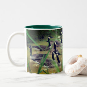 Hidden Serenity Canada Geese Personalised  Two-Tone Coffee Mug