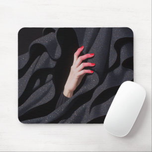 Hidden Starry Night Hijab Hand Illustration Mouse Mat