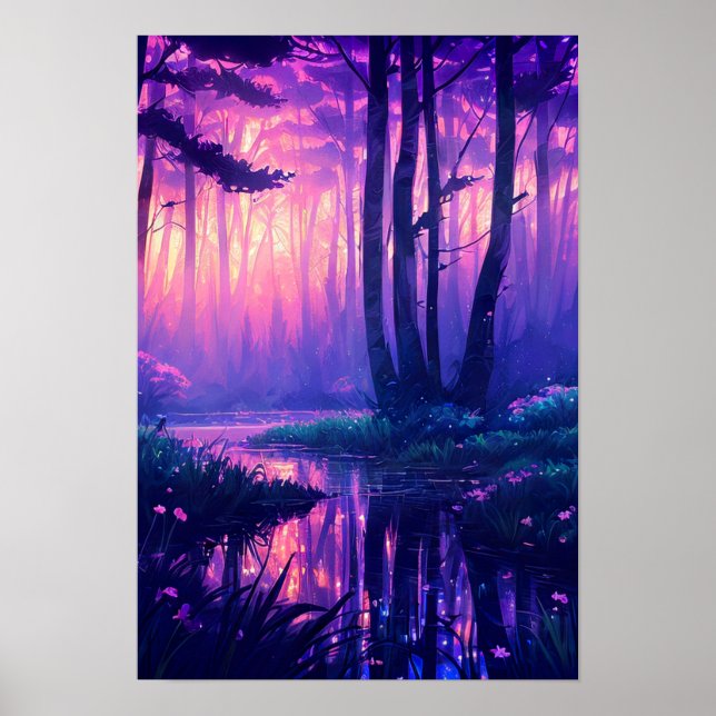 Hidden Swamp's Purple Magic Poster (Front)