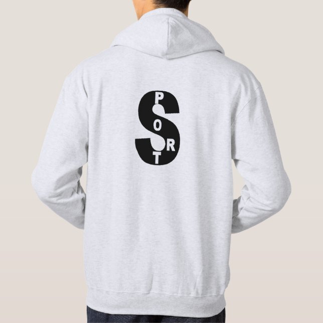 Hidden sweat man DESIGN SPORT Hoodie (Back)