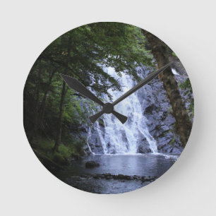Hidden Through the Trees Round Clock