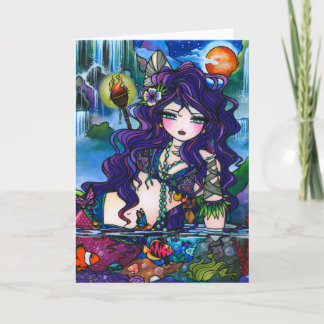 "Hidden Treasures" Mermaid Fairy Card