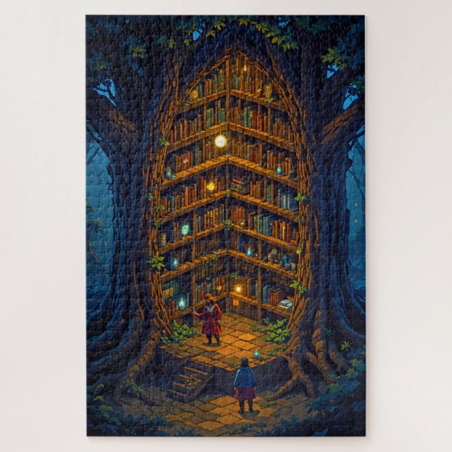 Hidden Tree Library Puzzle (Vertical)