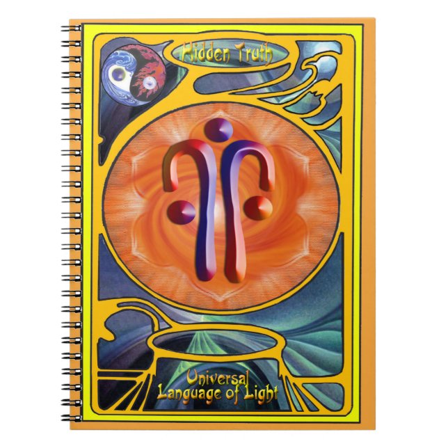 Hidden Truth Symbol Art Notebook (Front)
