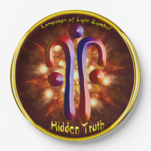 Hidden Truth Symbol Art Paper Plate
