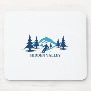 Hidden Valley New Jersey Ski Resort Skiing Skier  Mouse Mat