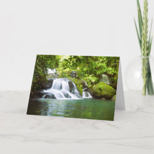 Hidden Waterfall Folded Greeting Card