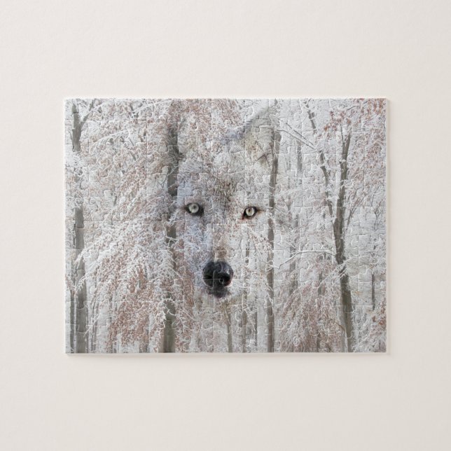 Hidden Wolf face Jigsaw Puzzle (Horizontal)