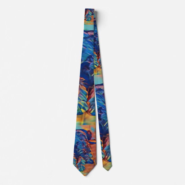 Hidden Wolfhound Colourful Tie (Front)