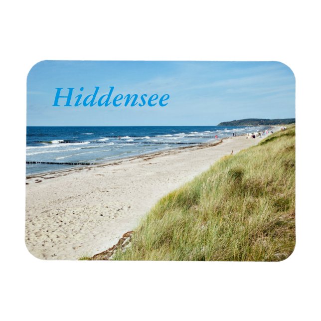 Hiddensee beach magnet (Horizontal)