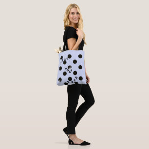 Hide and Peek in a Dot Tote Bag