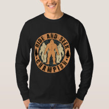 Hide and Seek Bigfoot T-Shirt Funny man women Tee