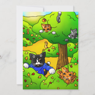 Hide and Seek Cats Card
