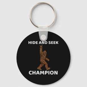Hide And Seek Champion  Bigfoot Fun Saying Big Foo Key Ring