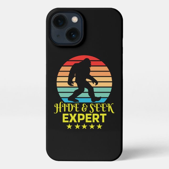 Hide And Seek Expert Bigfoot Funny iPhone Case (Back)