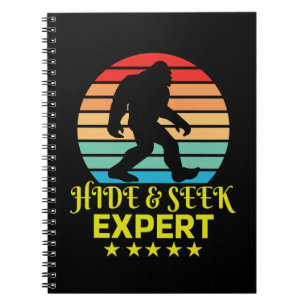 Hide And Seek Expert Bigfoot Funny Notebook