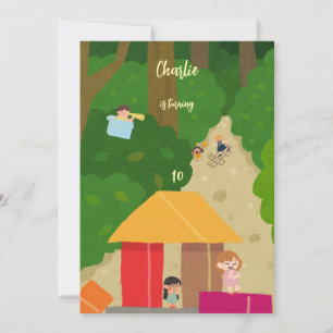 Hide and Seek game birthday Invitation