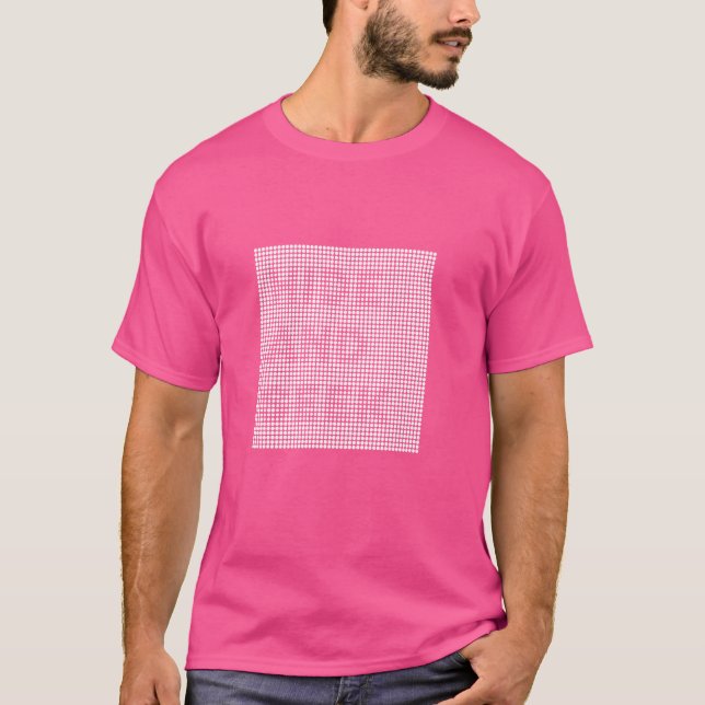 Hide And Seek Optical Illusion Visual Effect Pixel T-Shirt (Front)