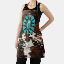Hide and turquoise 