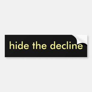 hide the decline bumper sticker