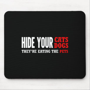 Hide Your Cats Voting Trump 2024 Election  Mouse Mat