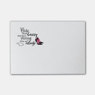 Hide Your Crazy Post it Notes