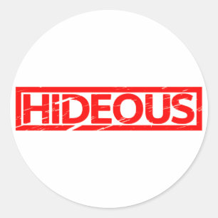 Hideous Stamp Classic Round Sticker
