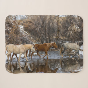 Hideout Horse Ranch Sherpa Blanket
