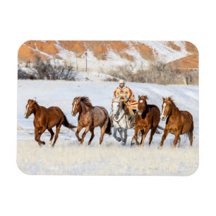 Hideout Horse Ranch, Wrangler and Horses Magnet